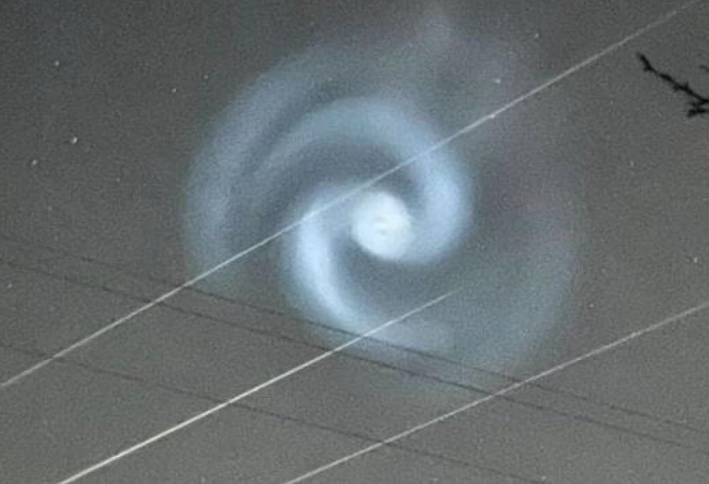 Risolto il mistero della spirale luminosa
