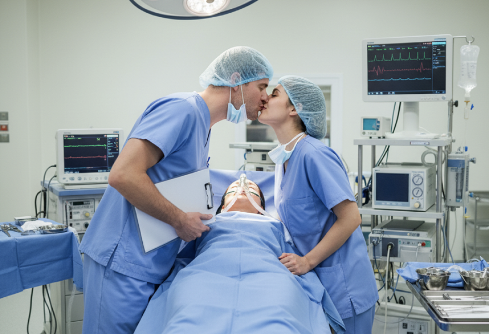 Medico lascia sala operatoria per fare sesso con l’infermiera