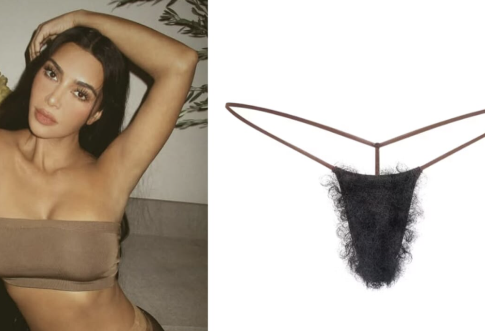 La Kardashian lancia lo slip con il “cespuglio“