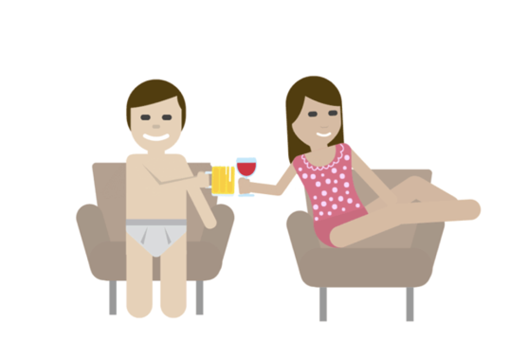 Strategia anti stress finlandese: bere da soli a casa in mutande