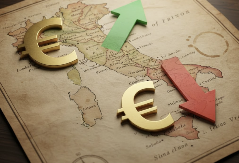 Italia, la mappa degli stipendi regione per regione