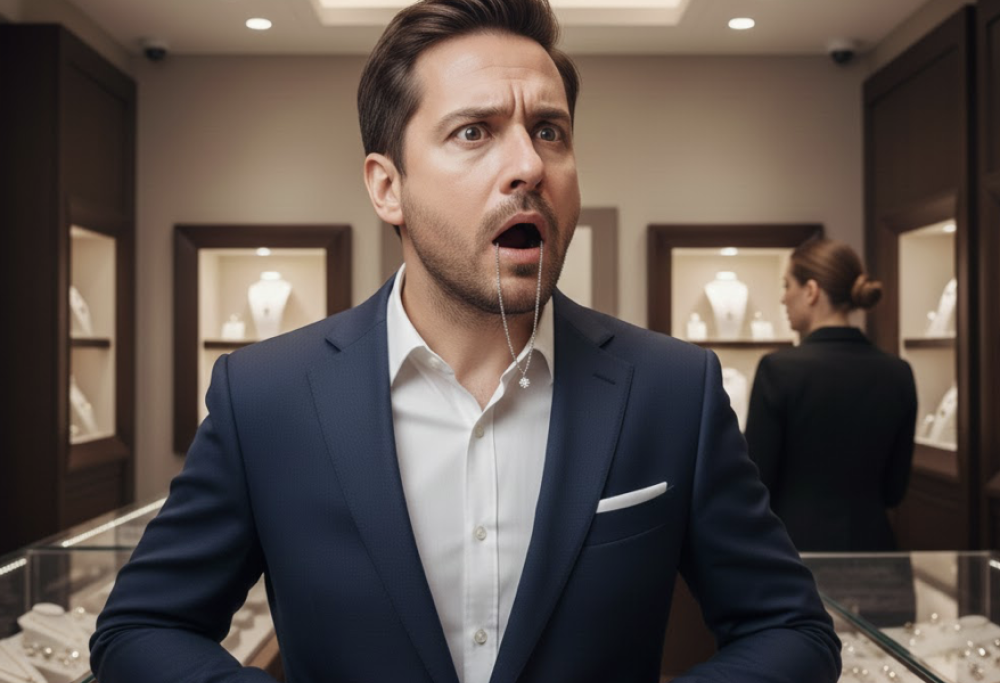 Entra in gioielleria e inghiotte un ciondolo da 16mila euro