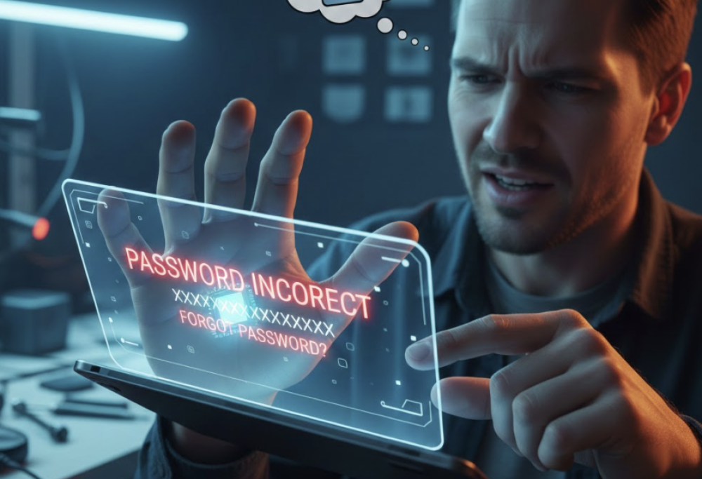 Si impianta un chip ma dimentica la password