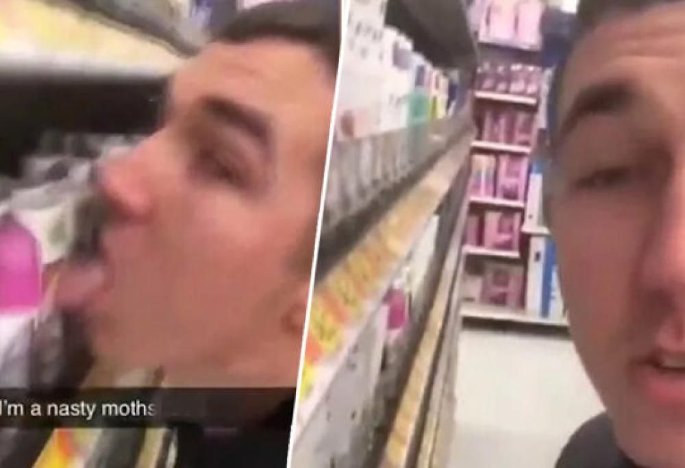 “Chi ha paura del Coronavirus?”: arrestato dopo aver leccato le merci sugli scaffali