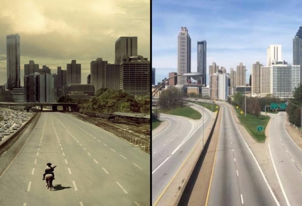 Coronavirus, Atlanta come in The Walking Dead! La foto diventa virale