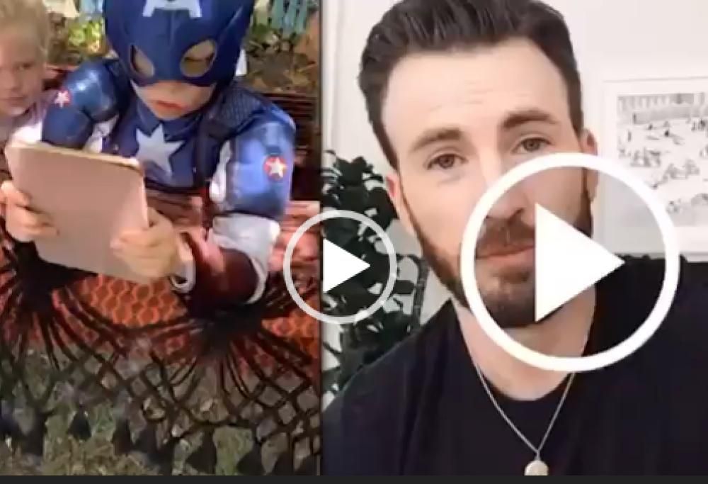 Capitan America invia un messaggio al bimbo che ha salvato la sorellina dal cane