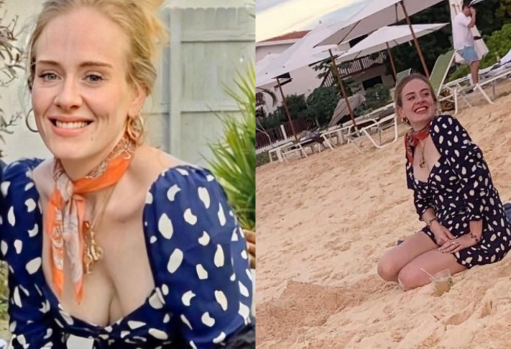 Adele in spiaggia si mostra con 30 kg in meno: i fan faticano a riconoscerla
