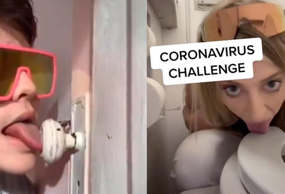 “Coronavirus challenge”: l’assurda sfida di TikTok in cui si lecca l’asse de wc