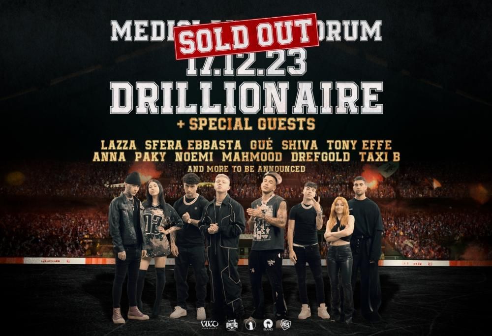Drillionaire, il super show a Milano è già sold-out