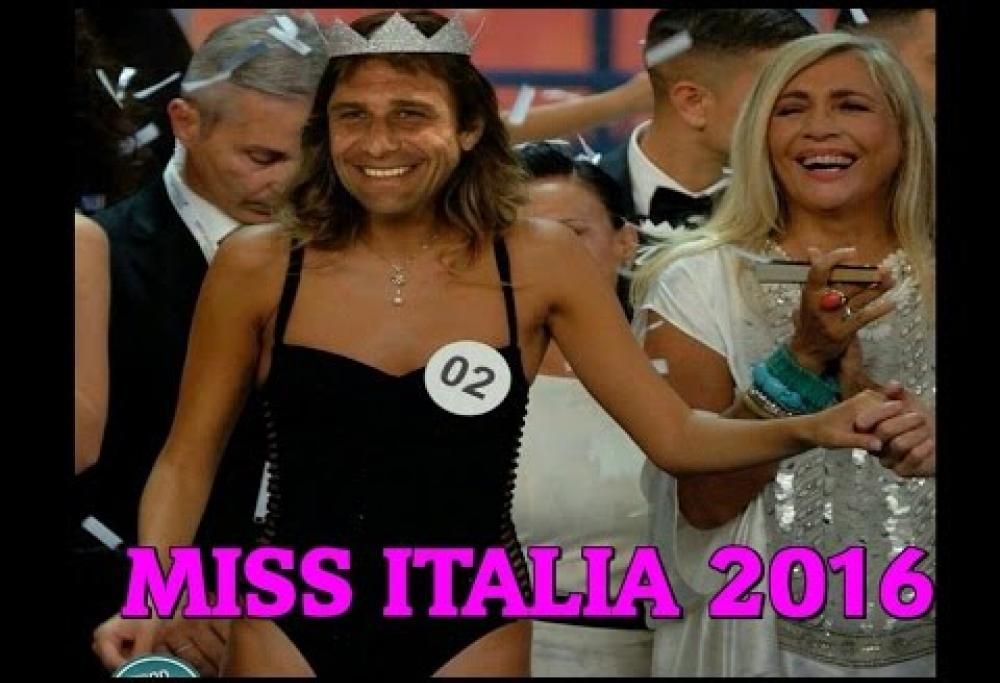Antonio Conte e la nuova Miss Italia: somiglianza agghiaggiande!
