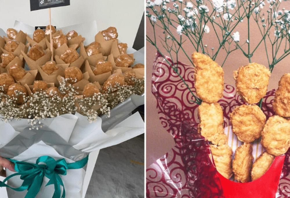 A San Valentino regala un mazzo di crocchette di pollo!