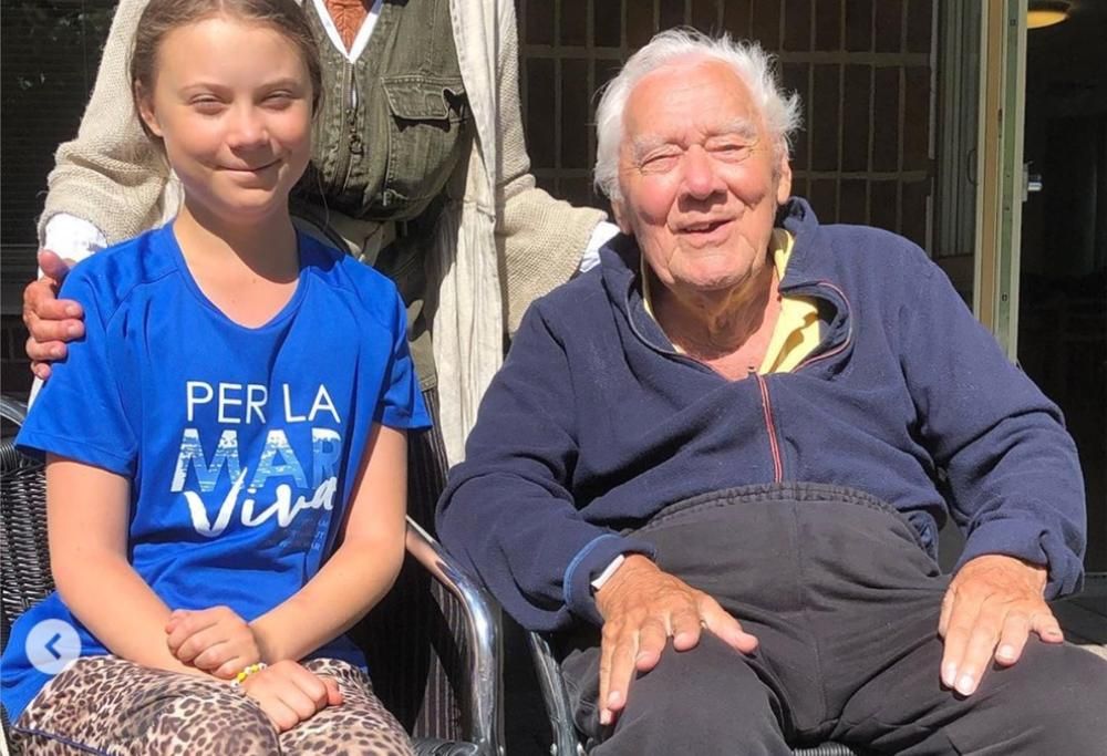 Greta Thunberg, morto il nonno Olof. La perdita raccontata su Instagram: “Ci manca terribilmente”
