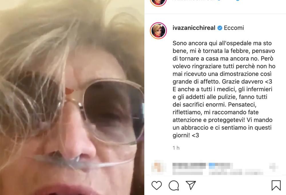 Iva Zanicchi è ancora in ospedale per il Covid: ha di nuovo la febbre e i sintomi della polmonite