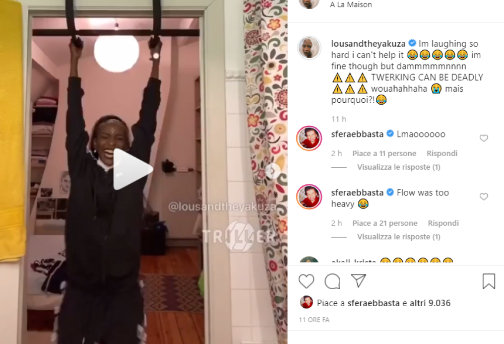 Lous and The Yakuza cade mentre twerka in casa: “Non imitatemi!”