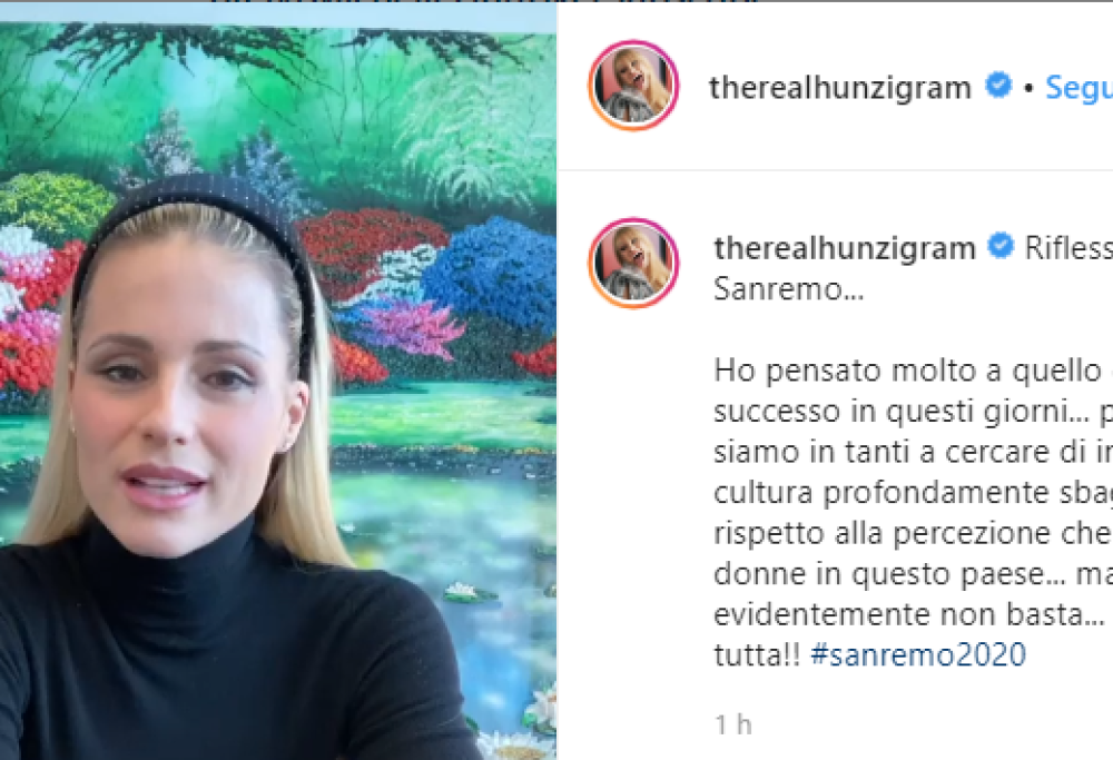 L’attacco di Michelle Hunziker al Festival di Sanremo: “Le donne sono ancora viste come oggetti da possedere”