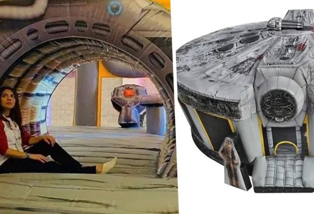 Il Millennium Falcon gonfiabile a grandezza naturale è in vendita ma il prezzo non è per tutti!