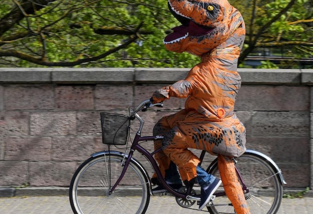 Ordina costume da dinosauro, arrivano preservativi