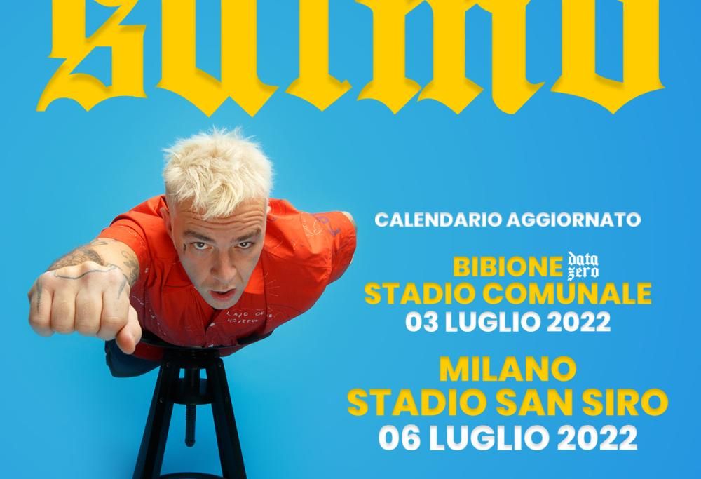Salmo, nuove date negli stadi nel 2022
