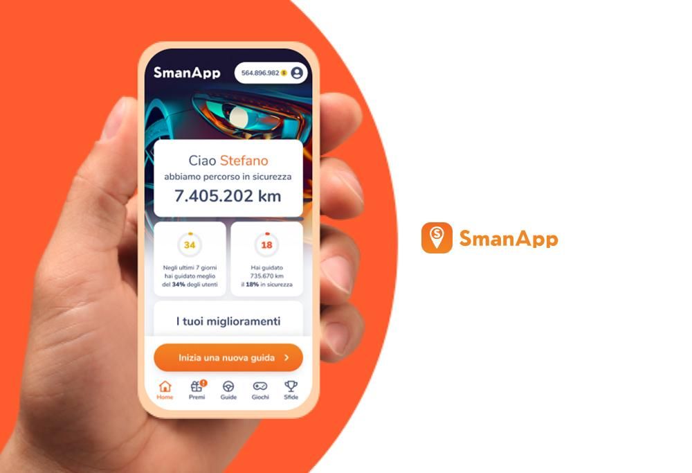 Con SmanApp, guida bene e vinci. La sicurezza ti ripaga!
