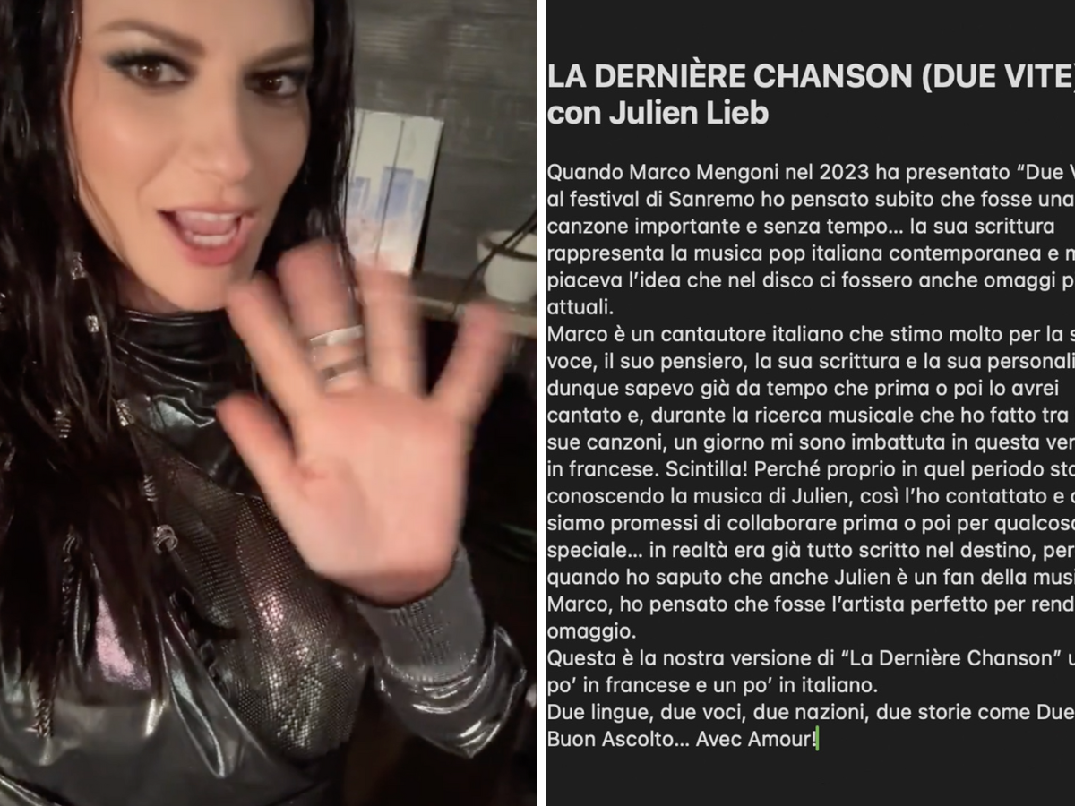 Laura Pausini pubblica “La Dernière Chanson”: cosa c’entra Mengoni