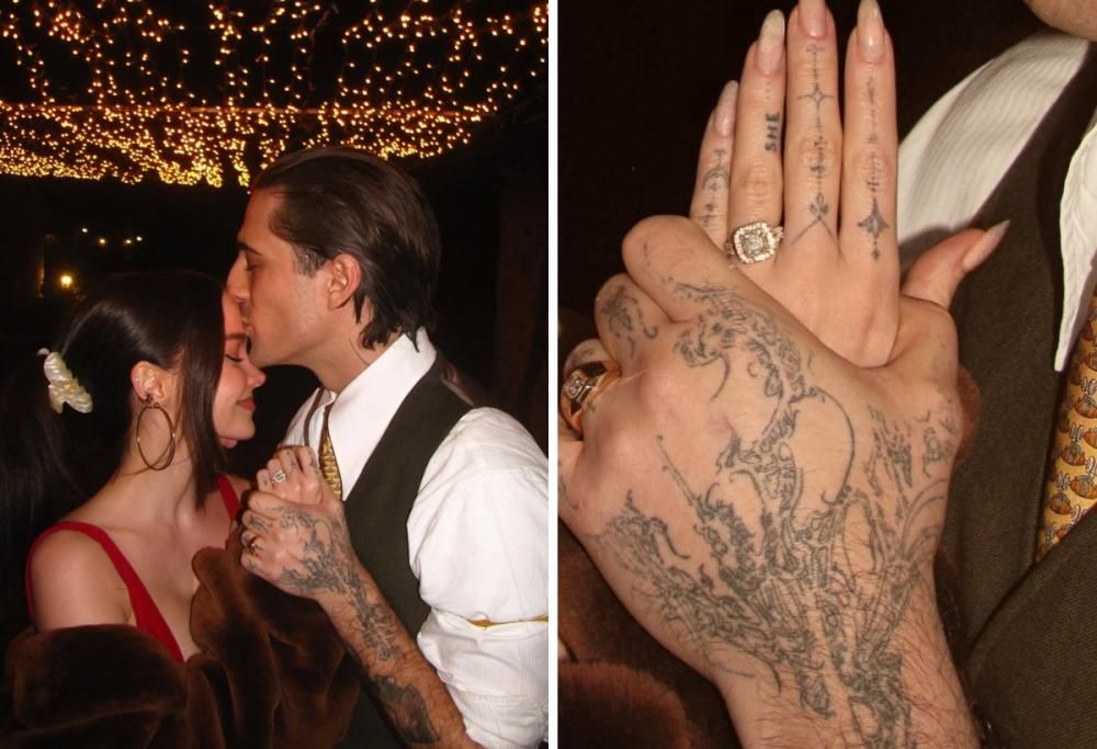 Damiano David e Dove Cameron si sposano: la foto con l’anello