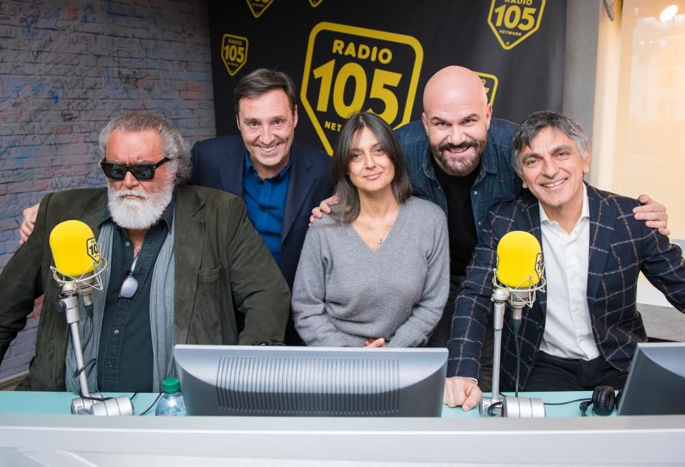 Diego Abatantuono, Vincenzo Salemme e Rosita Celentano, presentano “Compromessi sposi” a 105 Friends