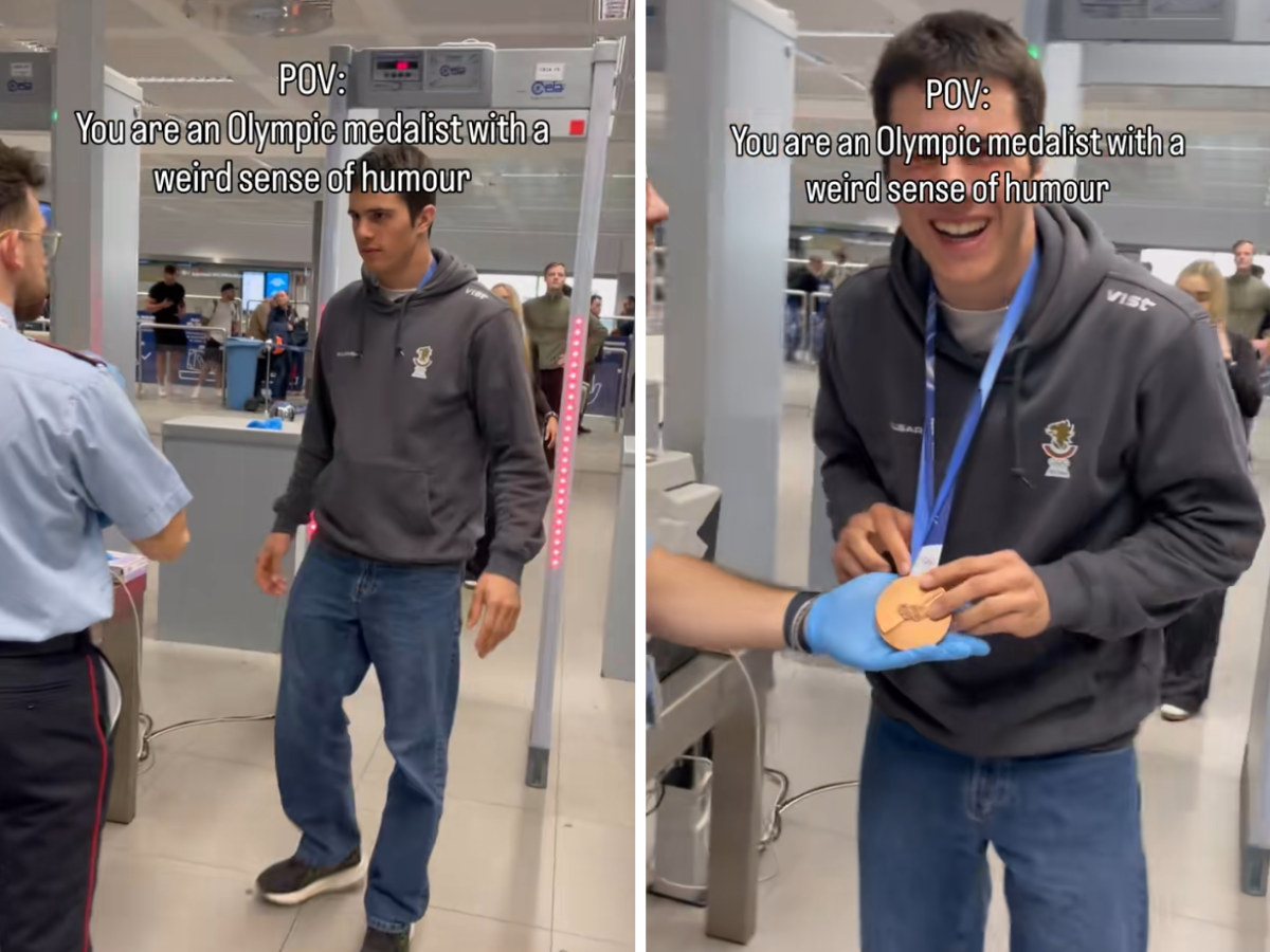 Il “bronzo” di Zamfirov fa suonare il metal detector in aeroporto