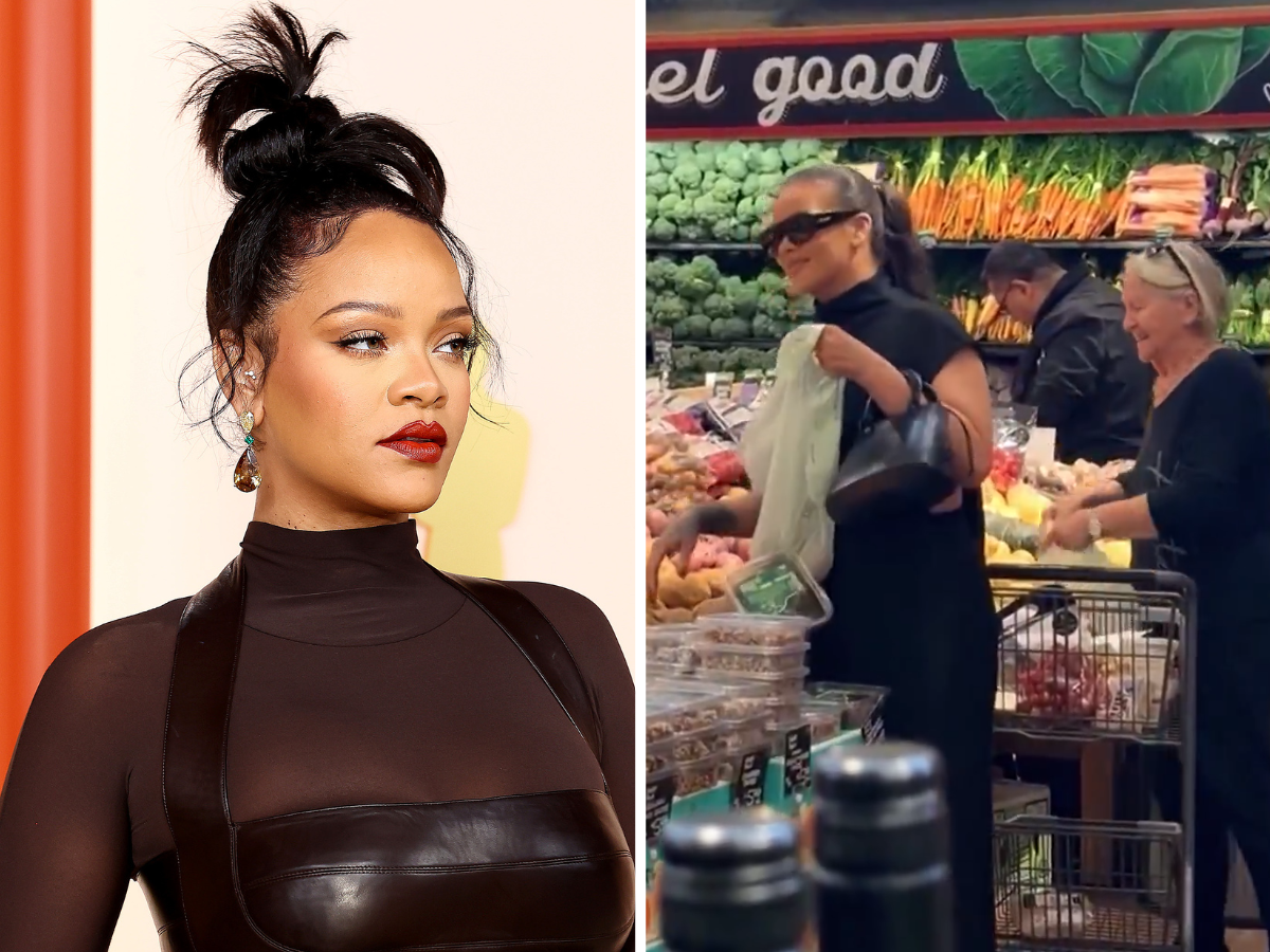 Rihanna al supermercato: una signora le scambia il carrello