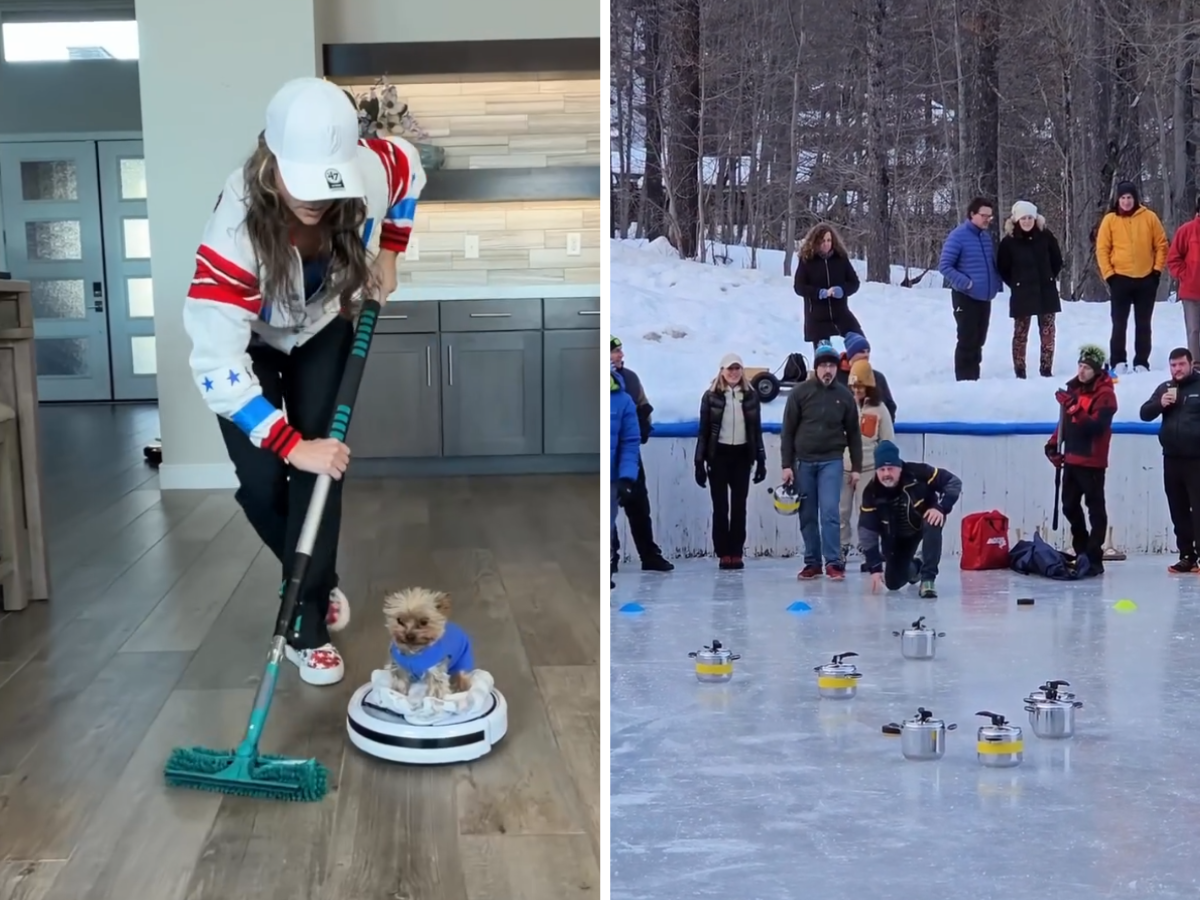 È curling mania sui social: tutti provano lo sport olimpico a casa