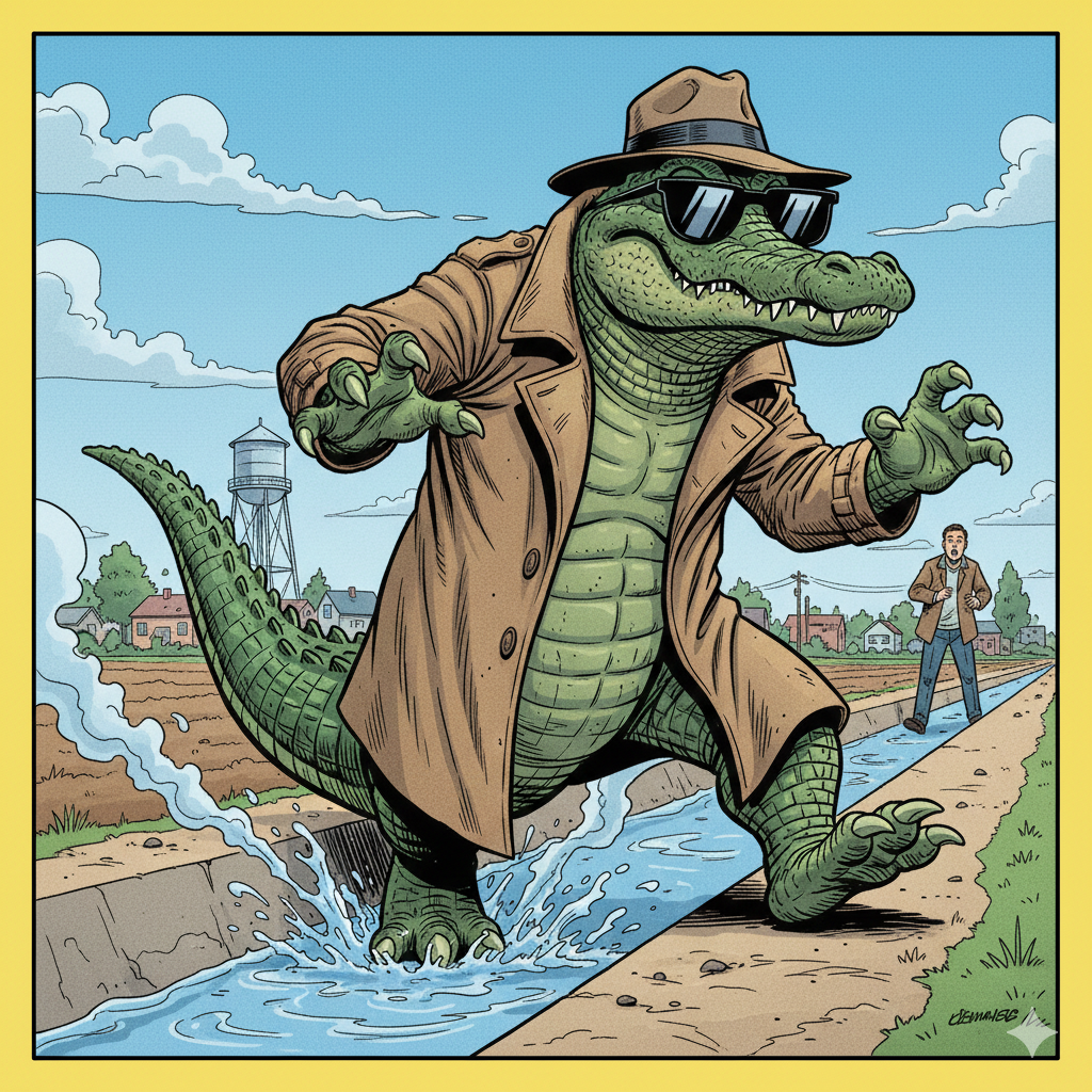 Avvistato alligatore in un canale in provincia di Salerno