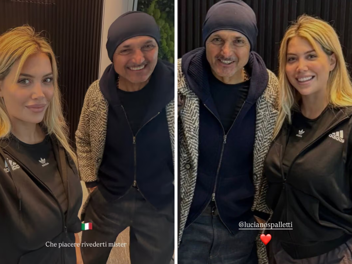 Wanda Nara e Luciano Spalletti, il selfie insieme: pace fatta?