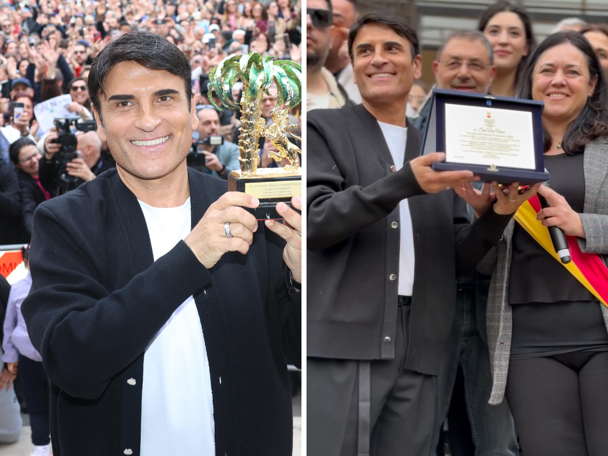 Sal Da Vinci festeggiato a Napoli dopo la vittoria di Sanremo 2026