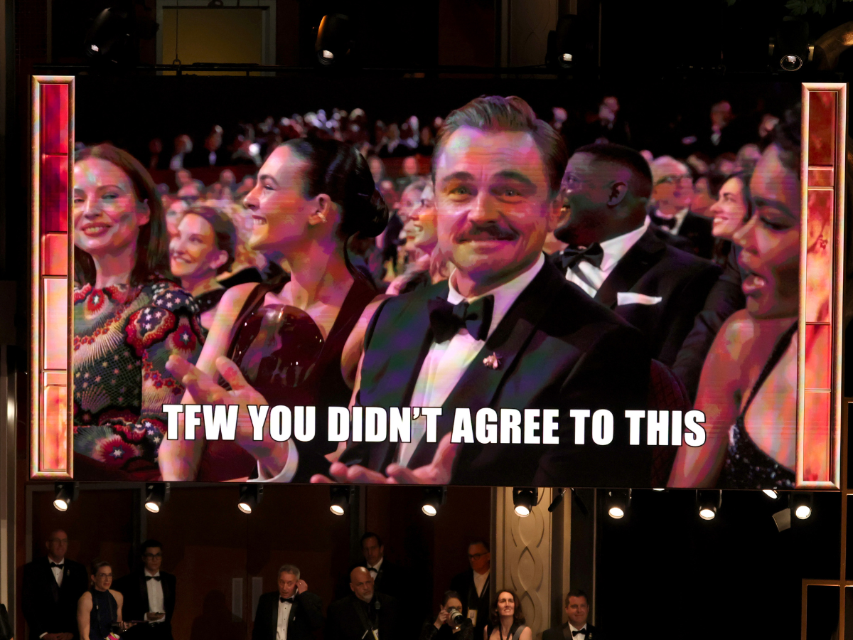 Leonardo DiCaprio agli Oscar 2026: è il nuovo meme dell'anno
