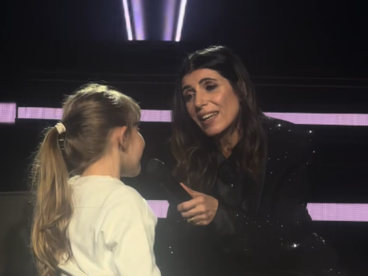Giorgia canta “La cura per me” con la piccola Mia, il tenero duetto