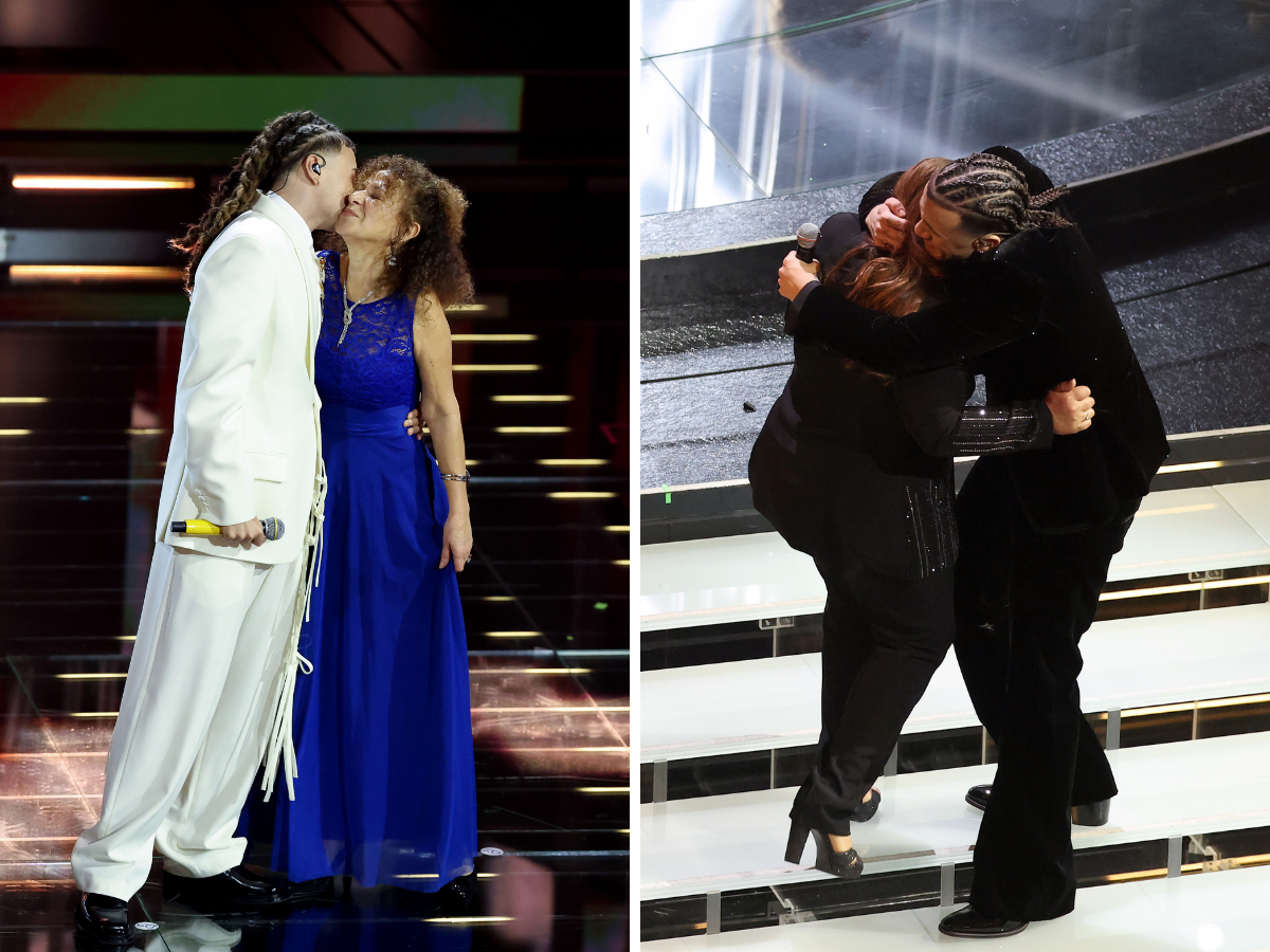 Sanremo 2026, a sorpresa sul palco le mamme di Sayf e Samurai