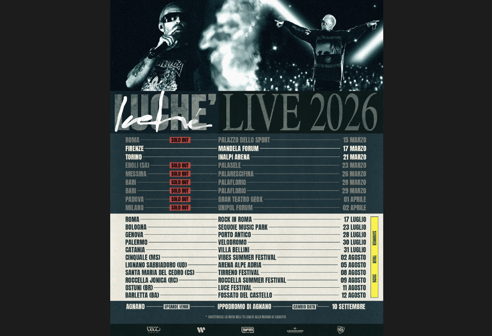 Il “Luchè Arena Tour” e le date del "Summer Tour 2026"