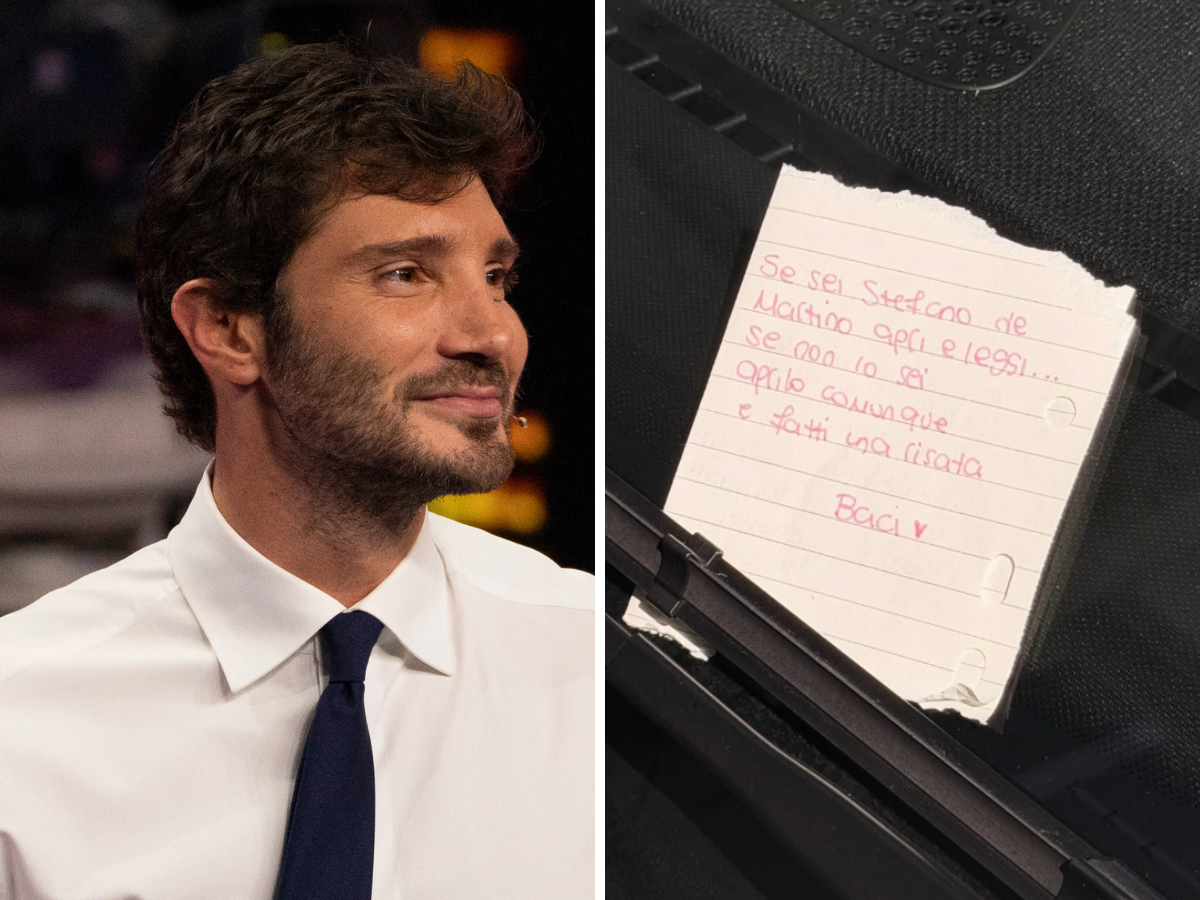 Stefano De Martino e il simpatico messaggio trovato sulla sua auto