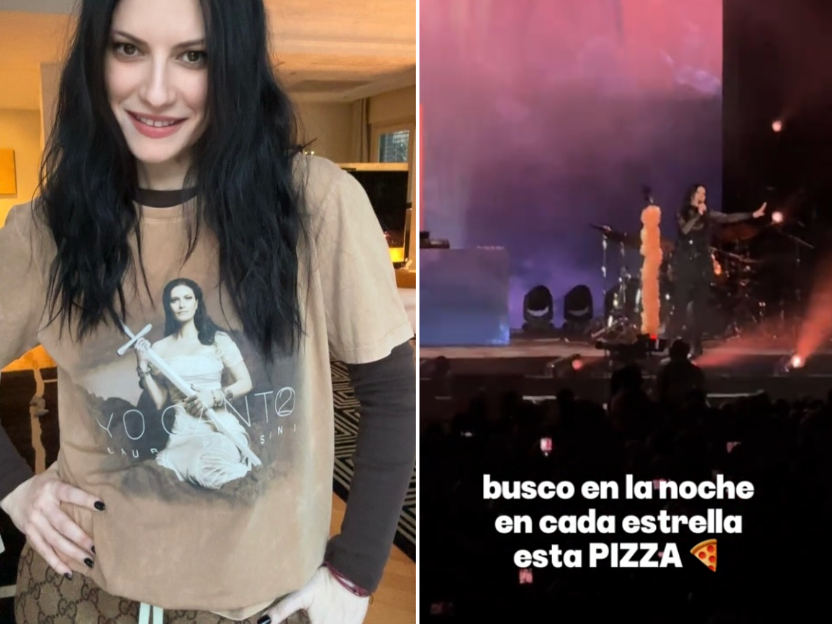 Pausa pizza per Laura Pausini: cosa è successo durante il concerto