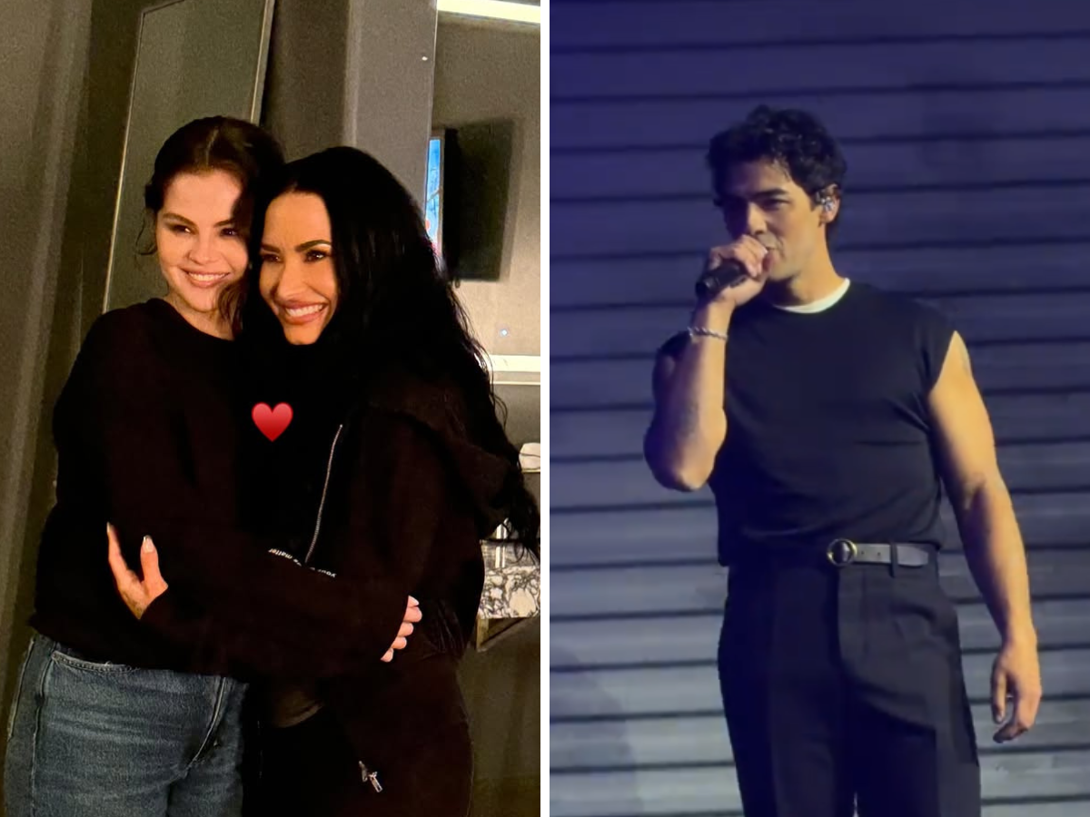 Joe Jonas e Selena Gomez ospiti al concerto di Demi Lovato