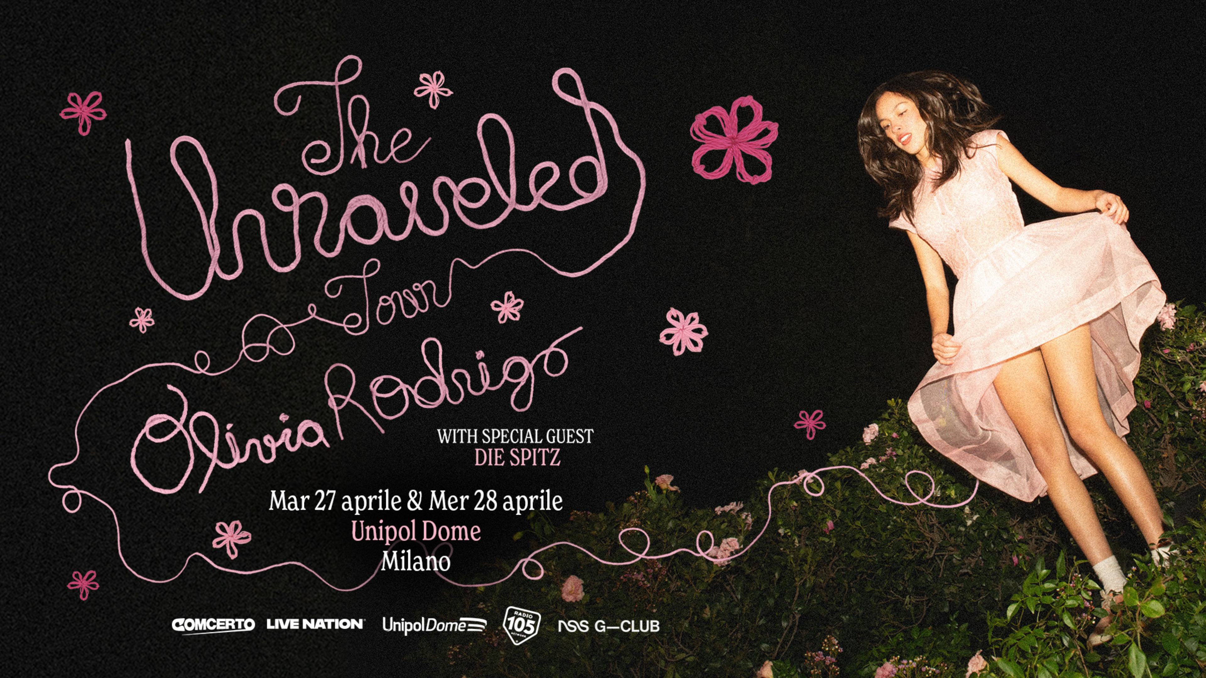 Olivia Rodrigo in Italia: "The Unraveled Tour" 2027