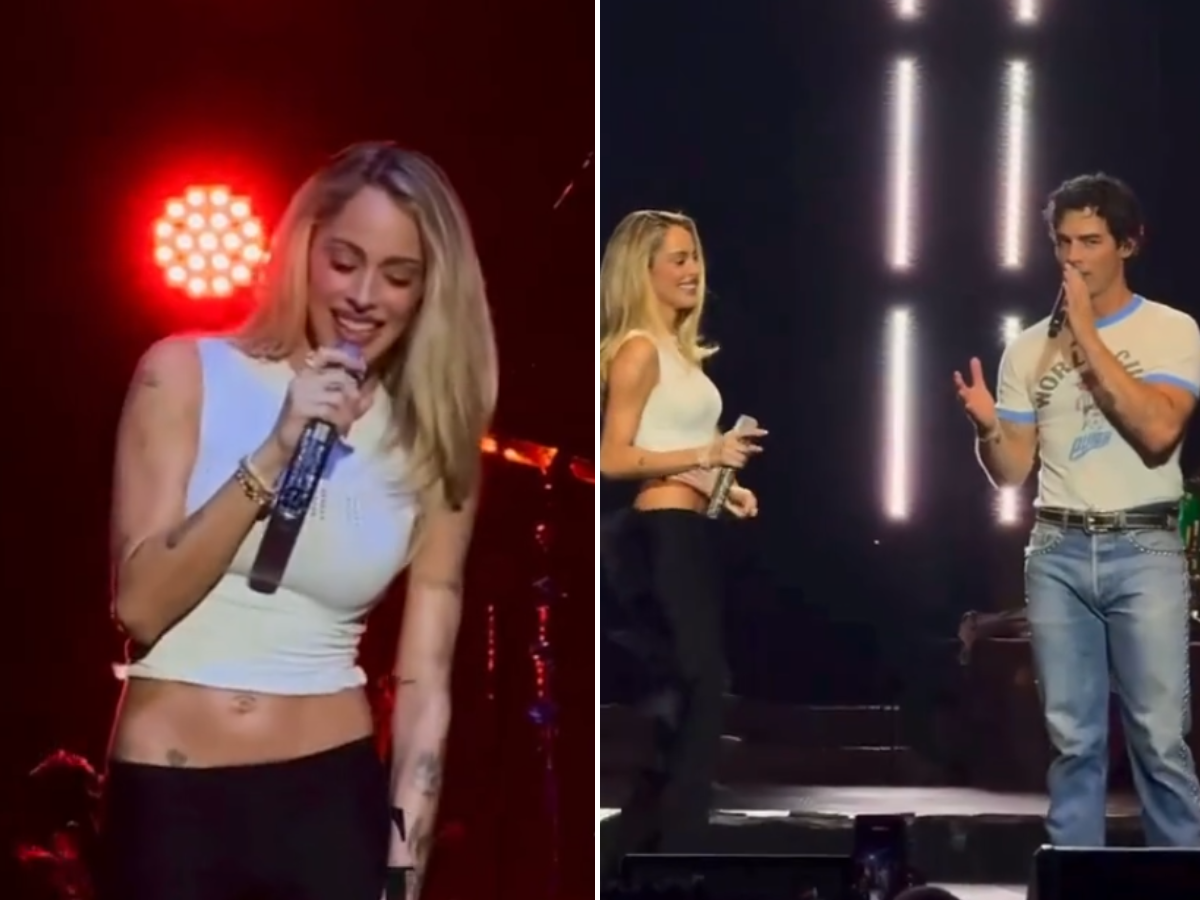 Tini Stoessel a sorpresa al concerto dei Jonas Brothers: il duetto