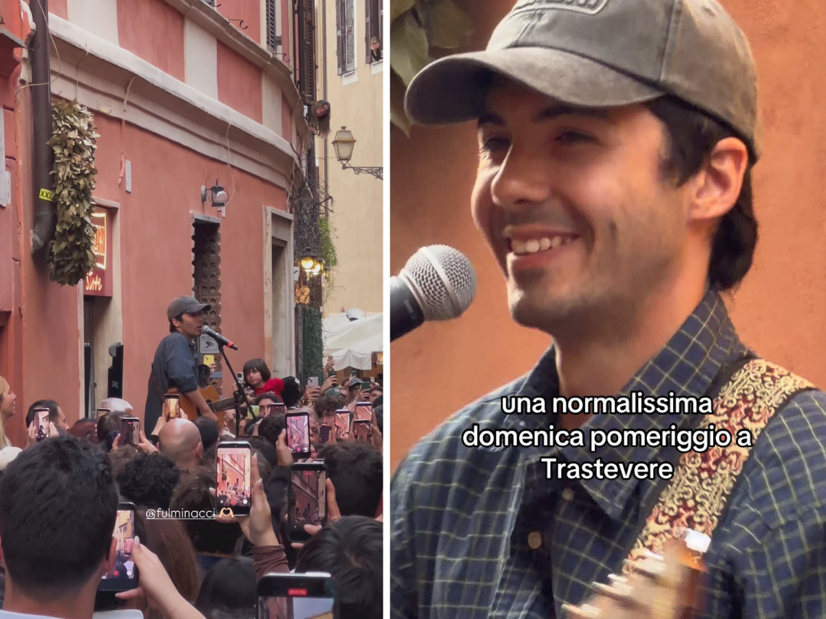 Fulminacci canta a sorpresa tra le strade di Roma: i video