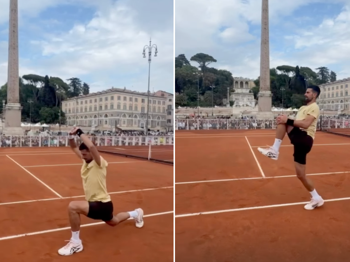 Internazionali d’Italia, allenamento “show” per Djokovic a Roma