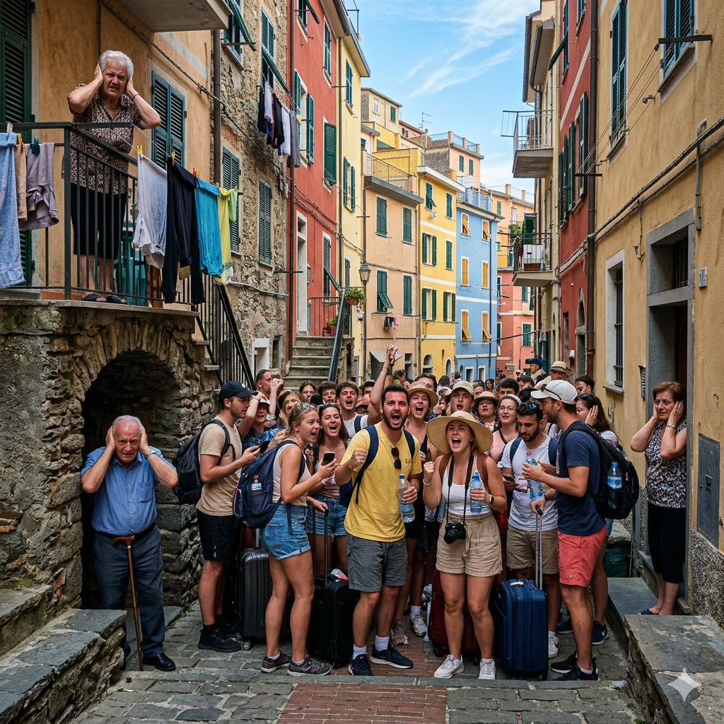 Cinque Terre, nuovi obblighi per i turisti tra cui gli auricolari