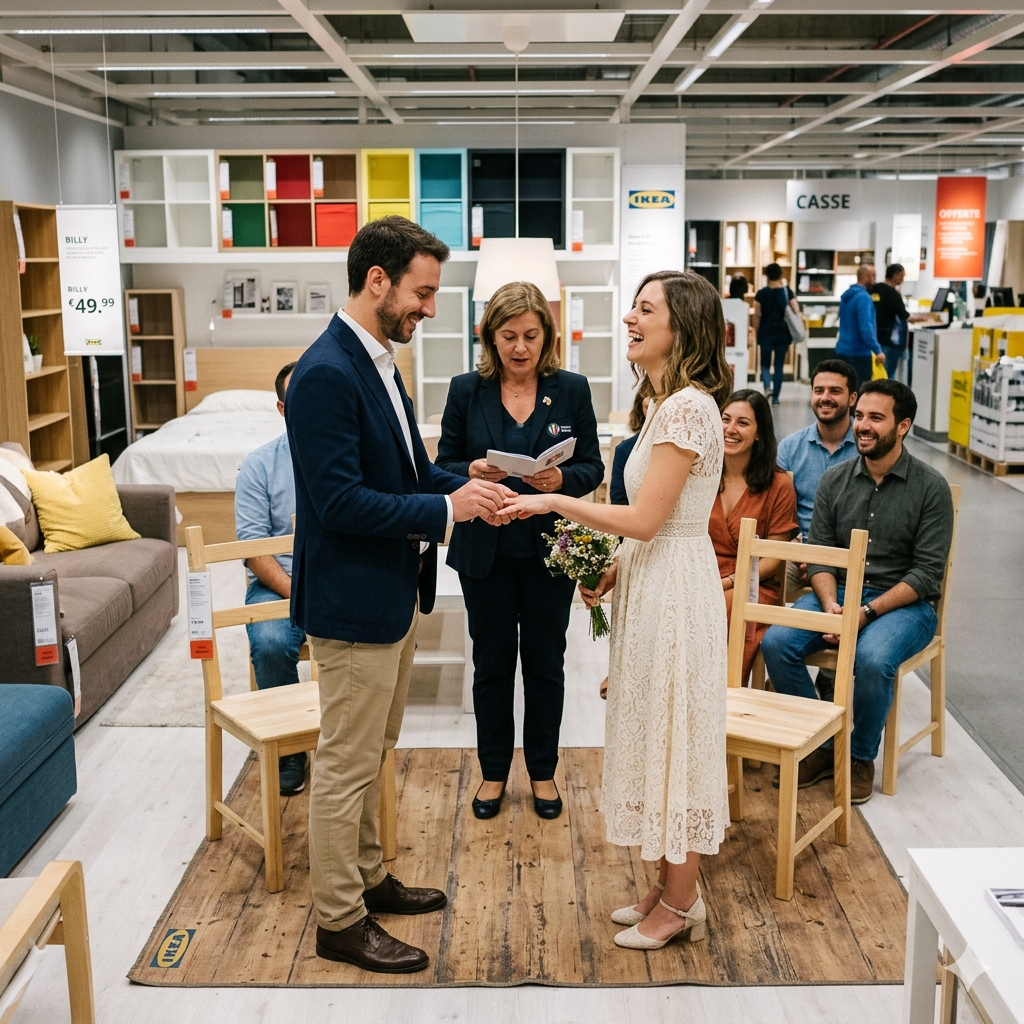 Sposarsi all’Ikea, tendenza low cost