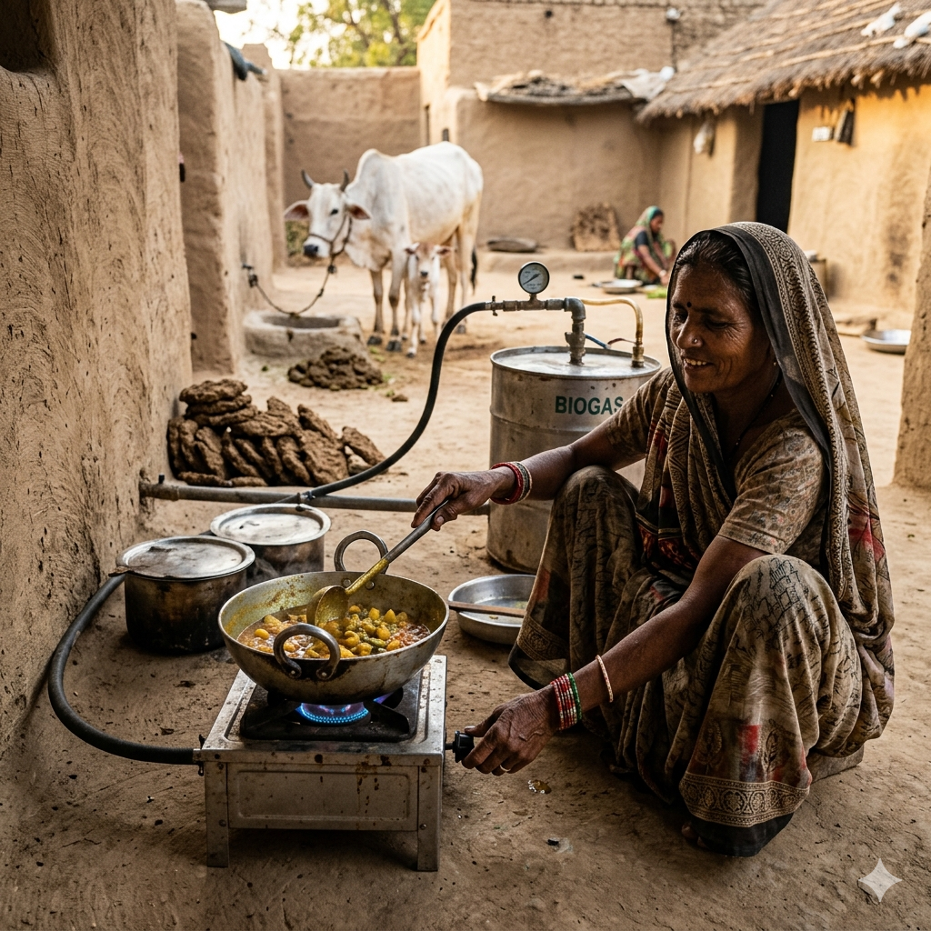 India, in cucina lo sterco di mucca al posto del gas