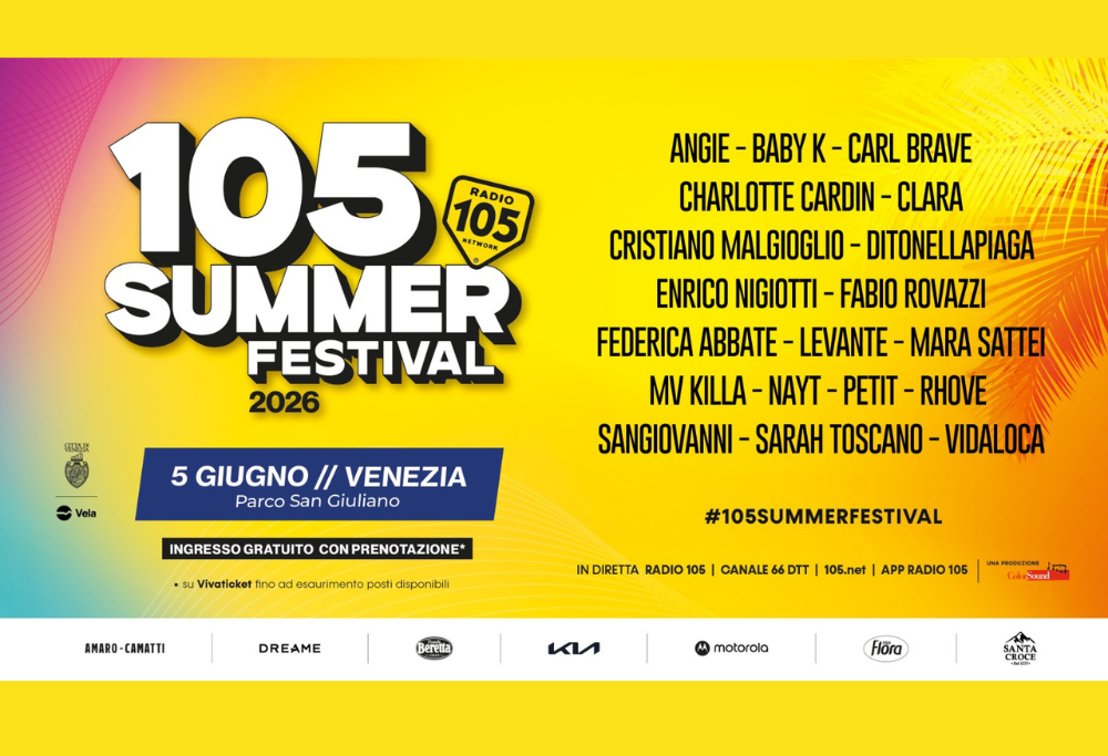 La line-up della prima tappa del 105 Summer Festival