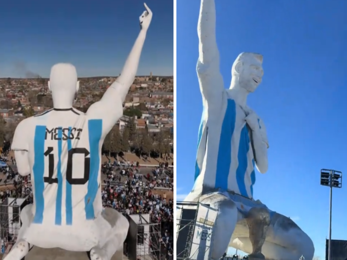 Messi, l’Argentina lo celebra con una statua da primato
