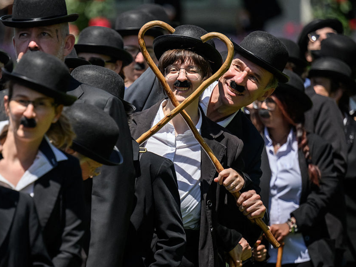 Charlie Chaplin: in Svizzera l'incredibile raduno di 429 “Charlot”