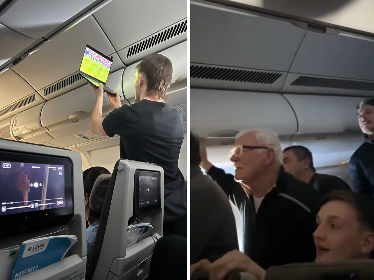 Tifoso compra il Wi-Fi sul volo per vedere Argentina-Egitto: il video